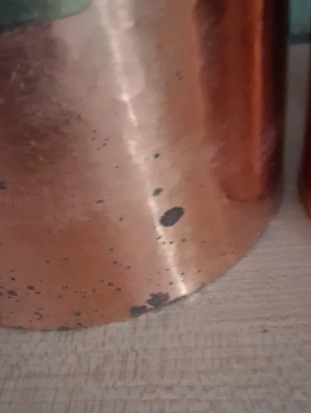 Vintage Copper Kitchen Canister Set - Coffee, Sugar, Flour, Tea For Decor Use.